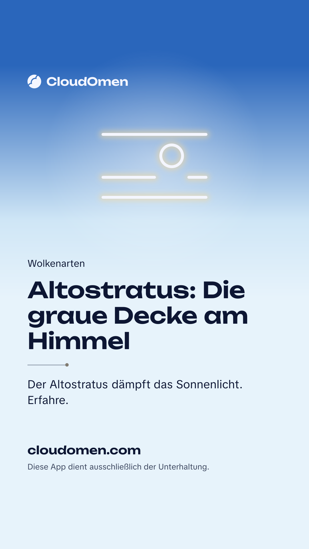 Story-Bild: Altostratus: Die graue Decke am Himmel