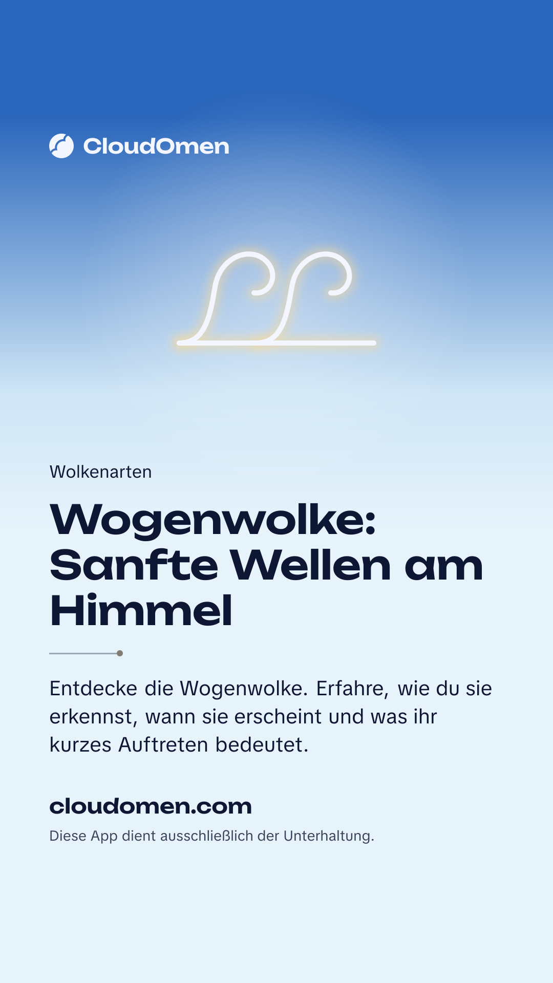 Story-Bild: Wogenwolke: Sanfte Wellen am Himmel