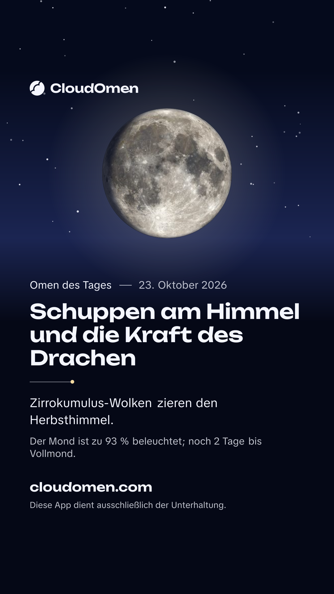 Story-Bild: Schuppen am Himmel und die Kraft des Drachen