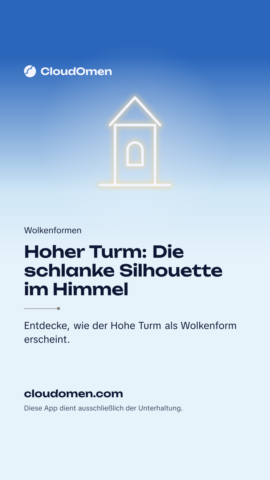 Story-Bild: Hoher Turm: Die schlanke Silhouette im Himmel