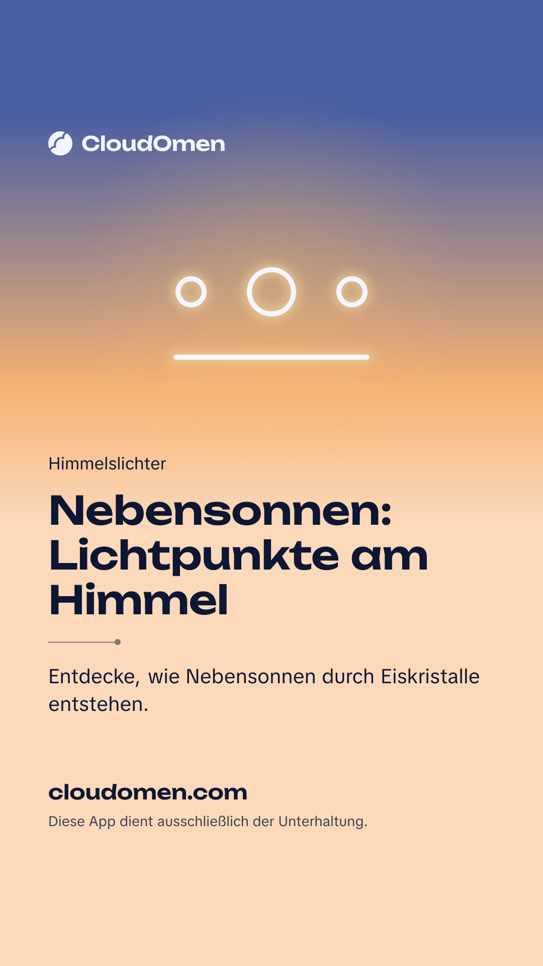 Story-Bild: Nebensonnen: Lichtpunkte am Himmel