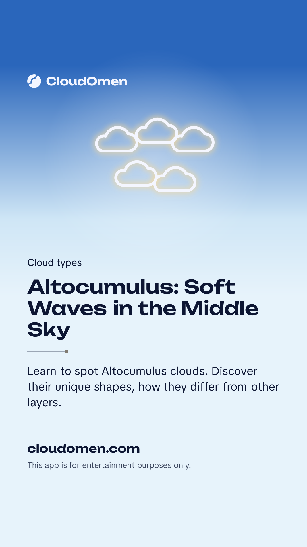 Story image: Altocumulus: Soft Waves in the Middle Sky
