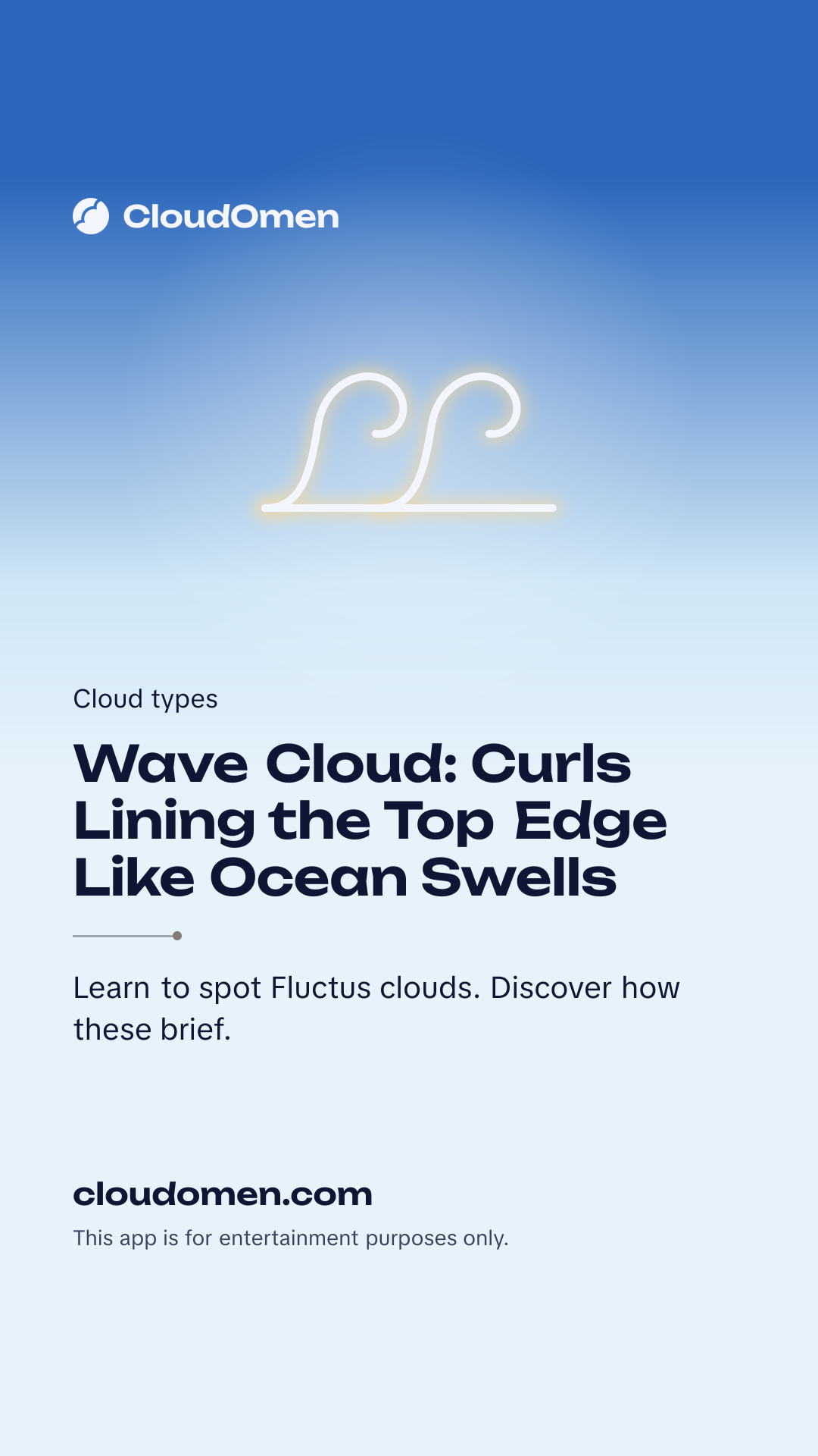 Story image: Wave Cloud: Curls Lining the Top Edge Like Ocean Swells