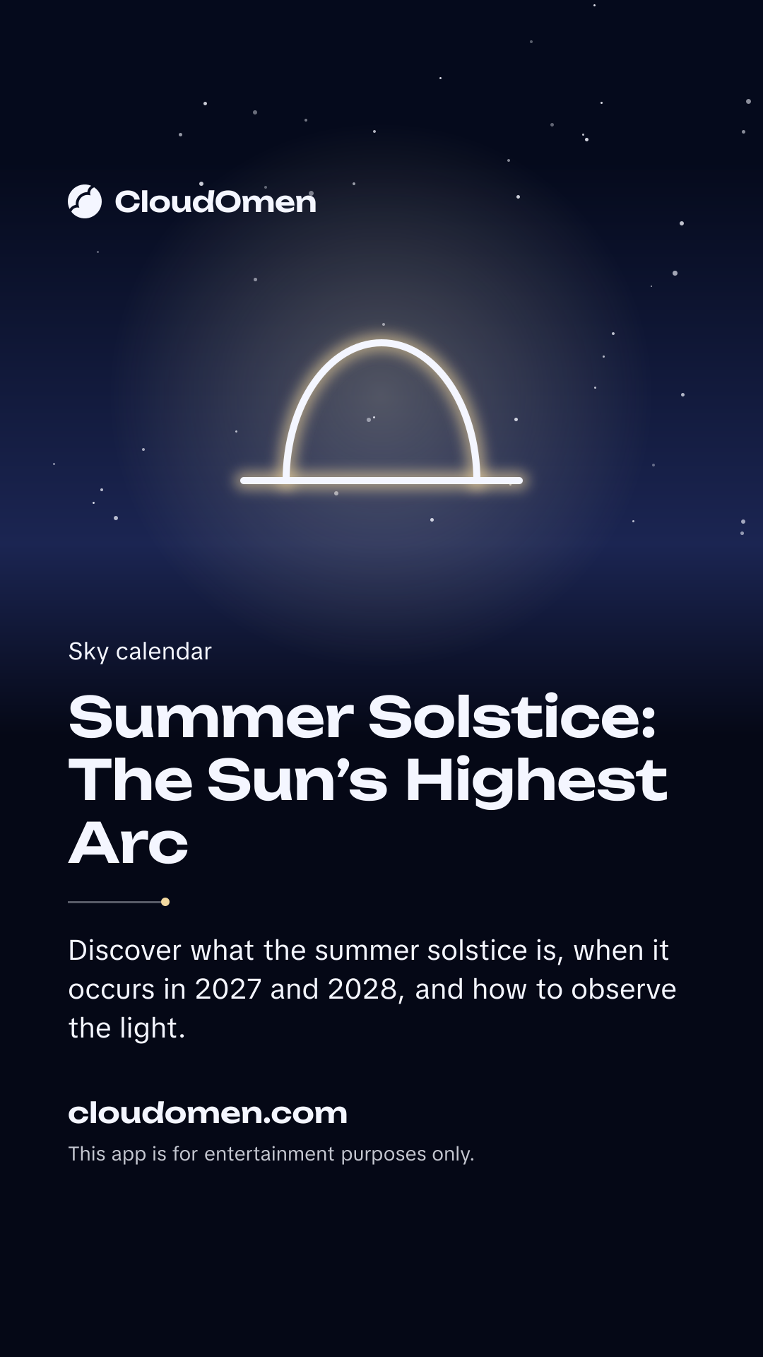 Story image: Summer Solstice: The Sun’s Highest Arc