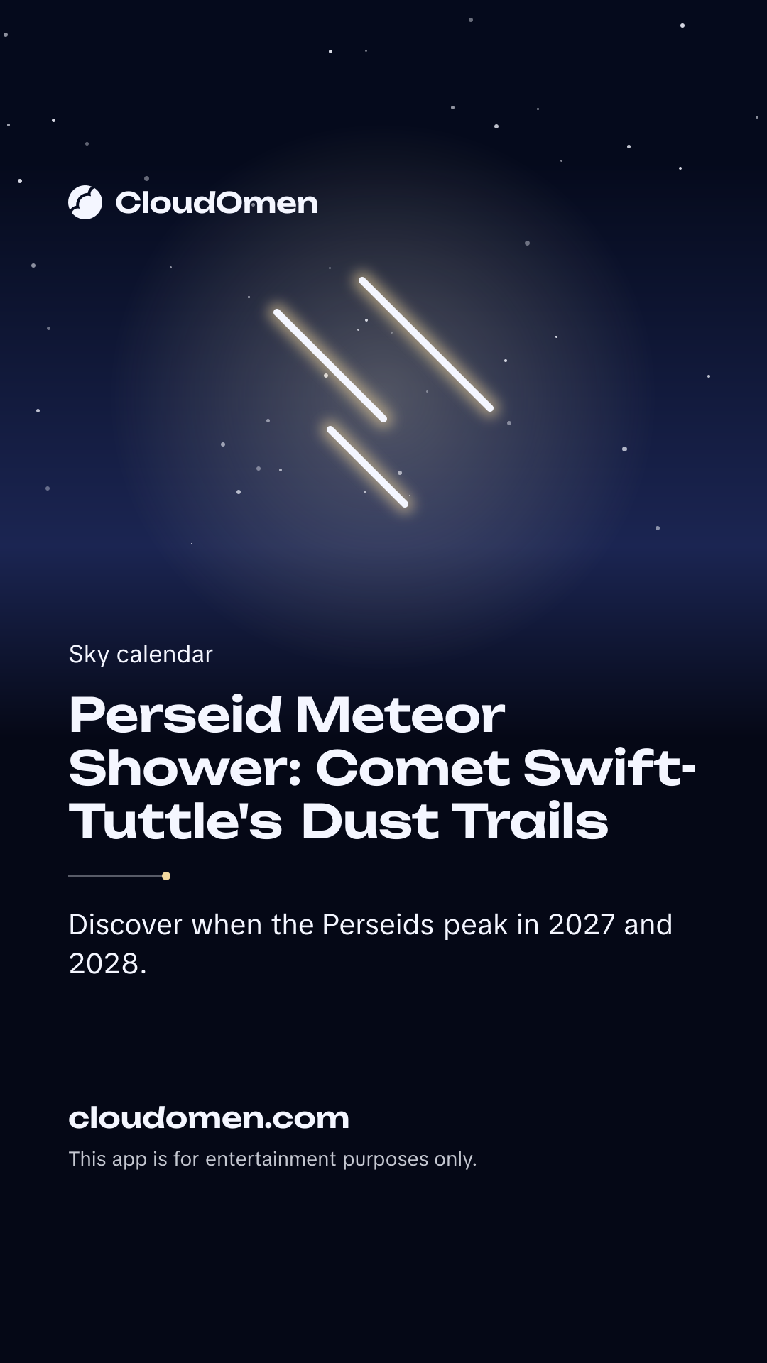 Story image: Perseid Meteor Shower: Comet Swift-Tuttle's Dust Trails