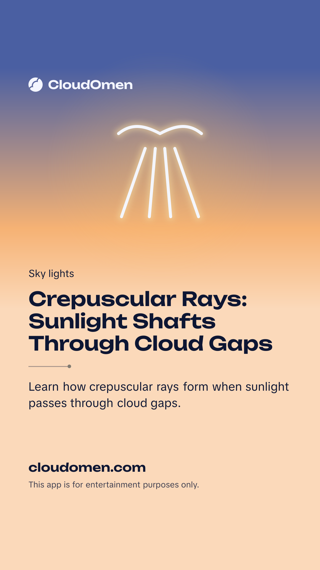 Story image: Crepuscular Rays: Sunlight Shafts Through Cloud Gaps