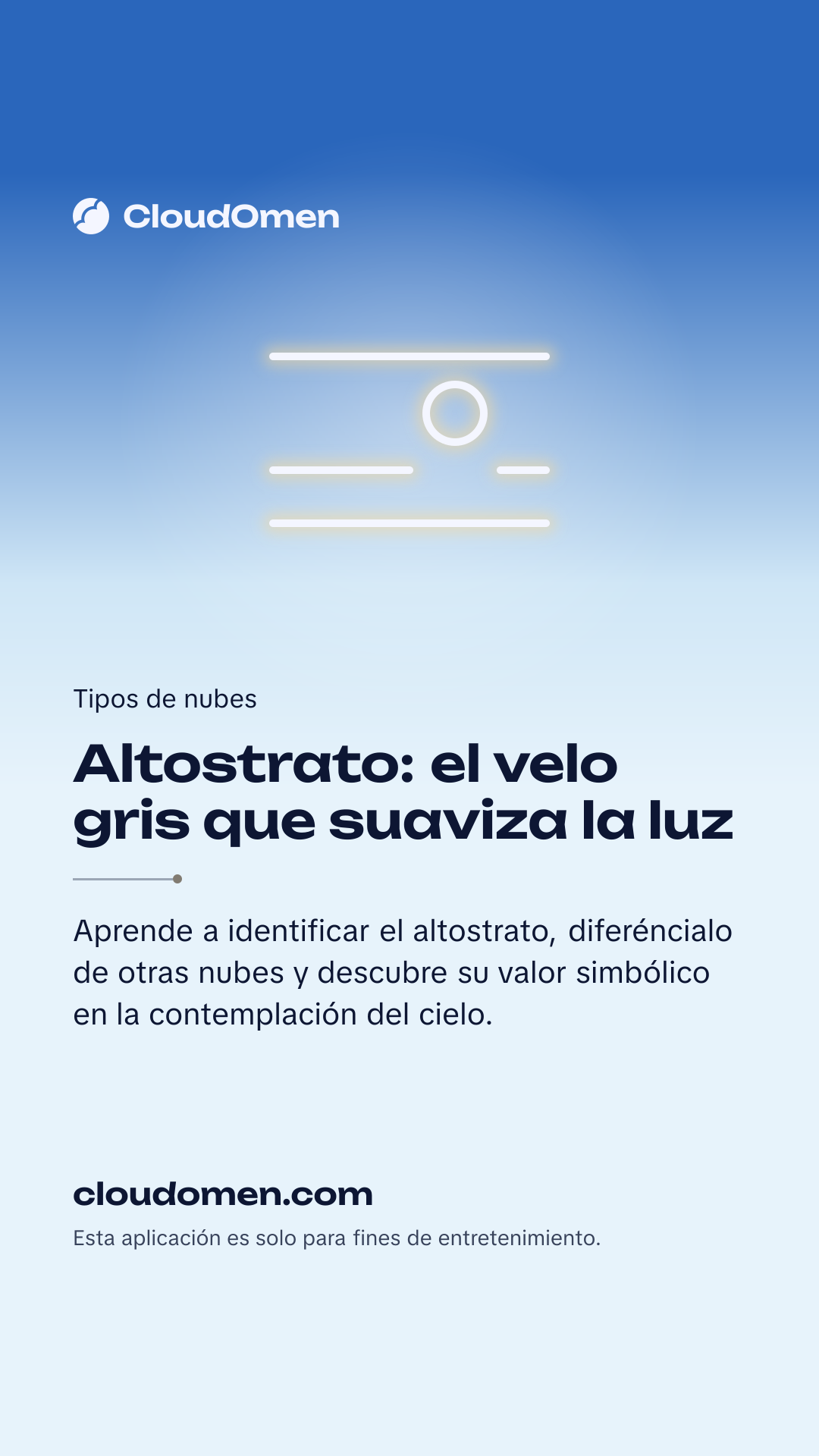 Imagen para historia: Altostrato: el velo gris que suaviza la luz