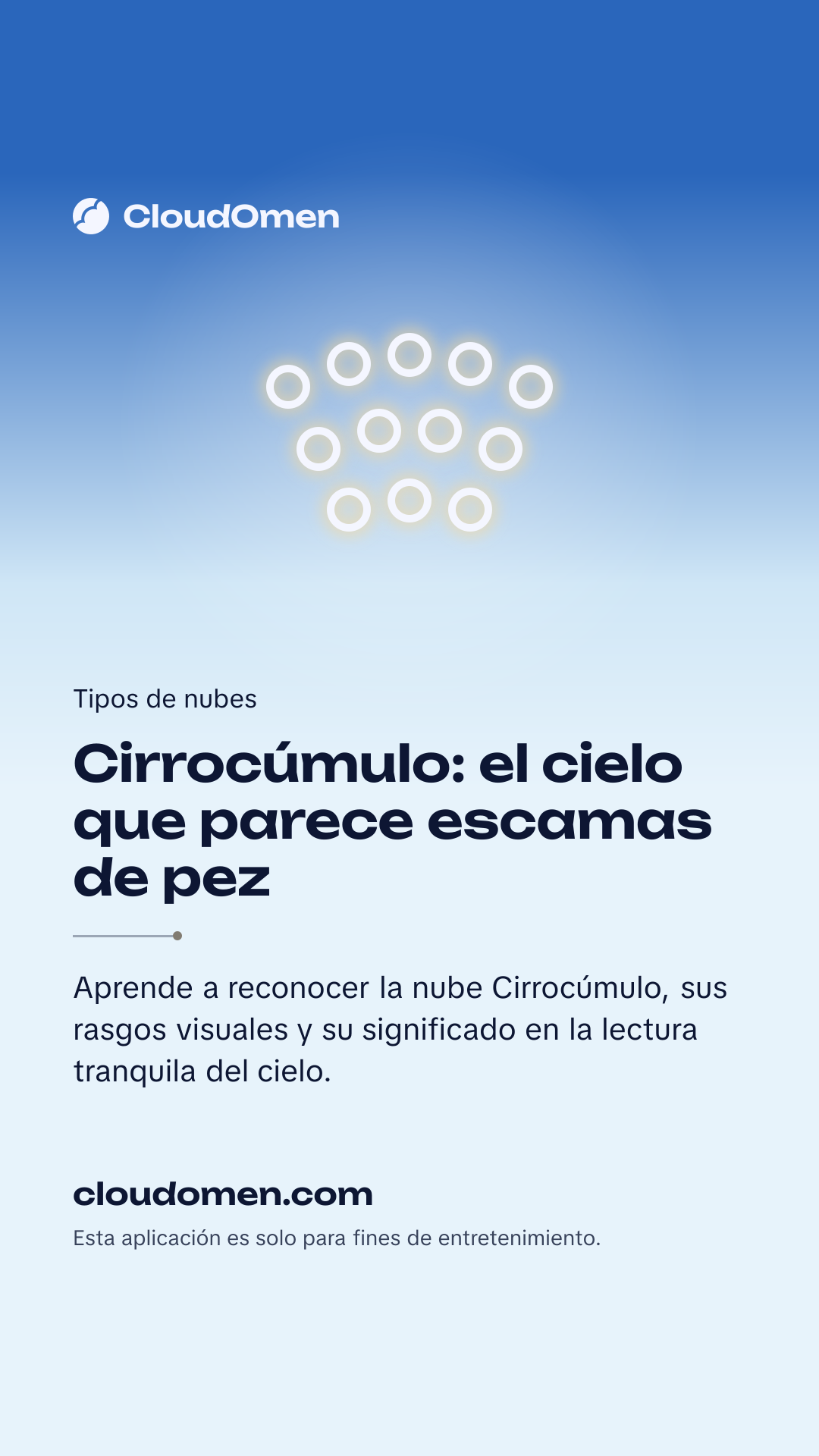 Imagen para historia: Cirrocúmulo: el cielo que parece escamas de pez
