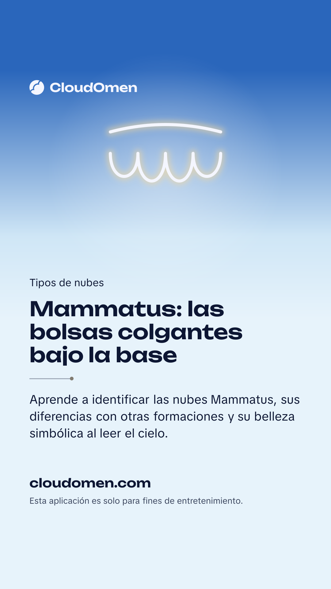 Imagen para historia: Mammatus: las bolsas colgantes bajo la base