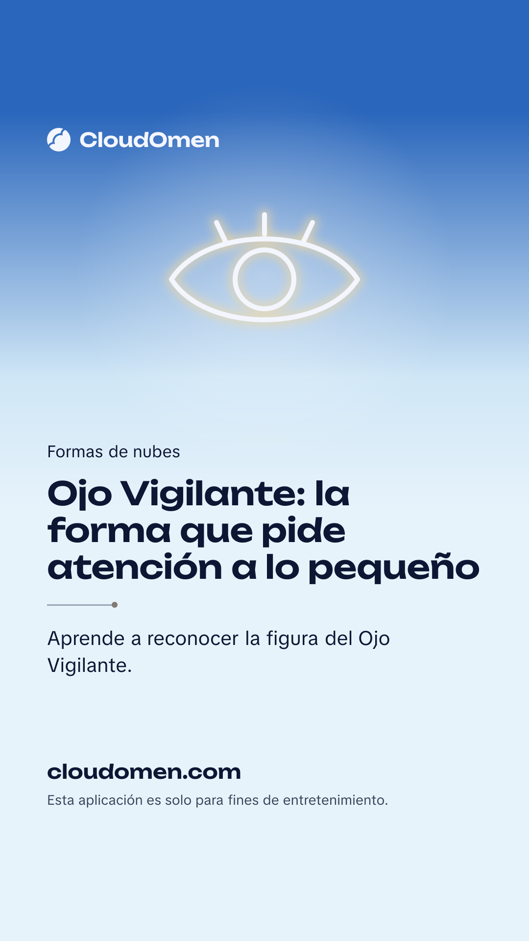 Imagen para historia: Ojo Vigilante: la forma que pide atención a lo pequeño