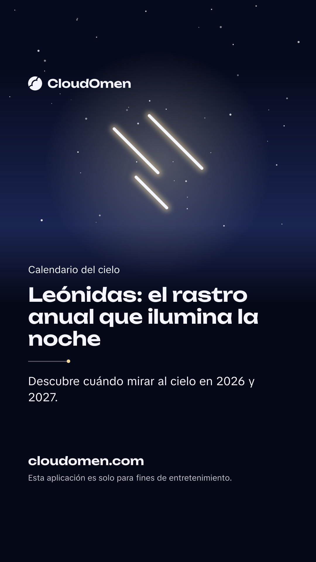 Imagen para historia: Leónidas: el rastro anual que ilumina la noche
