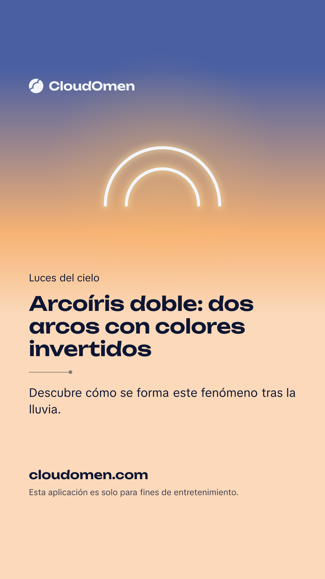 Imagen para historia: Arcoíris doble: dos arcos con colores invertidos