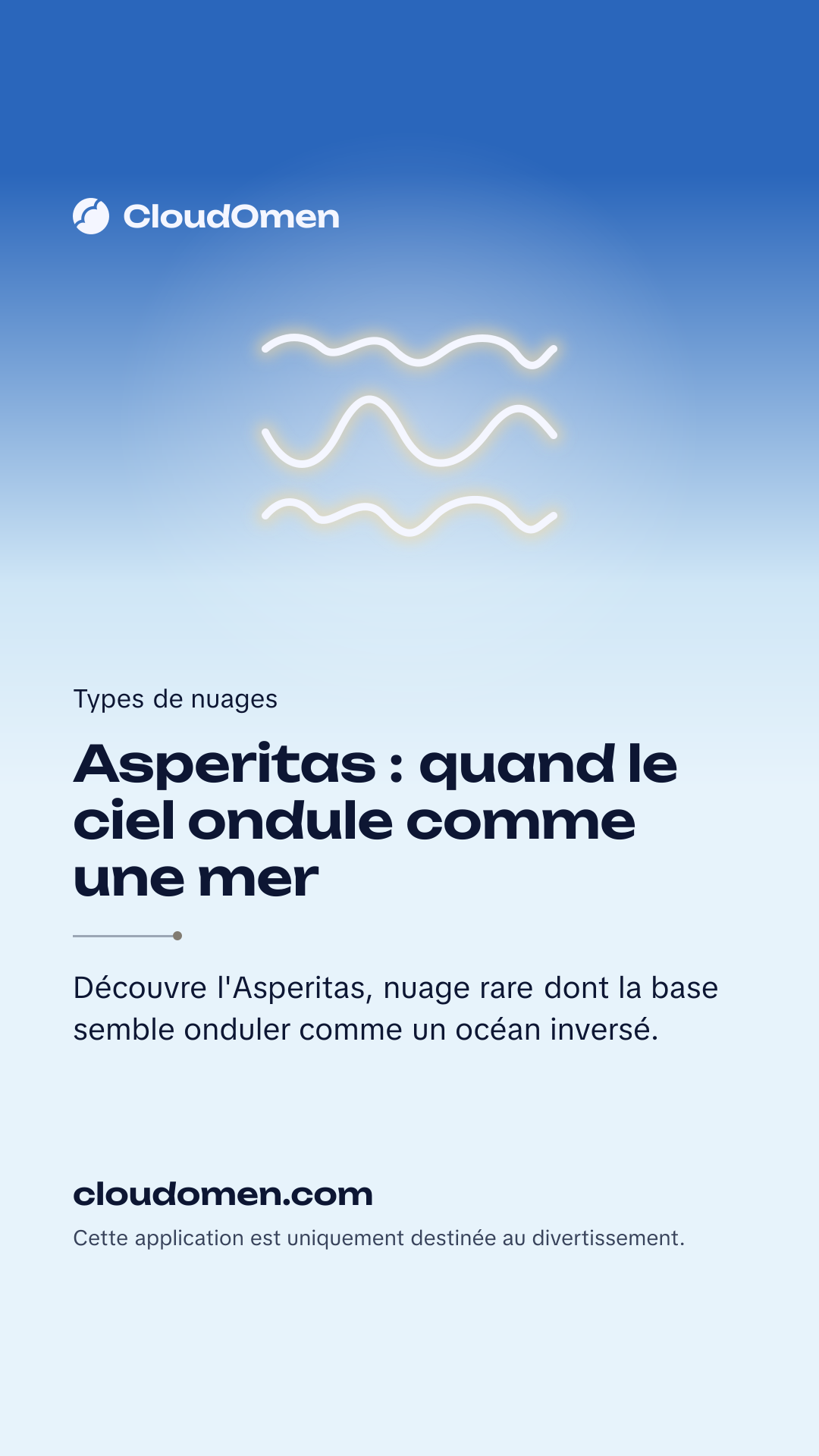 Image pour story : Asperitas : quand le ciel ondule comme une mer