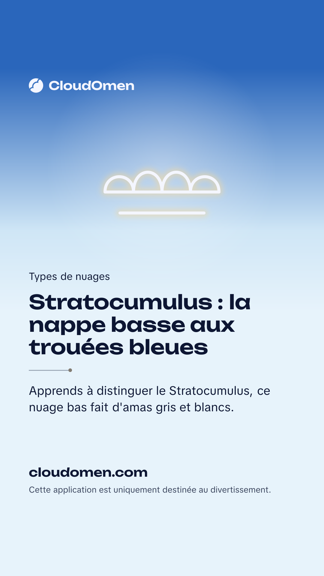 Image pour story : Stratocumulus : la nappe basse aux trouées bleues