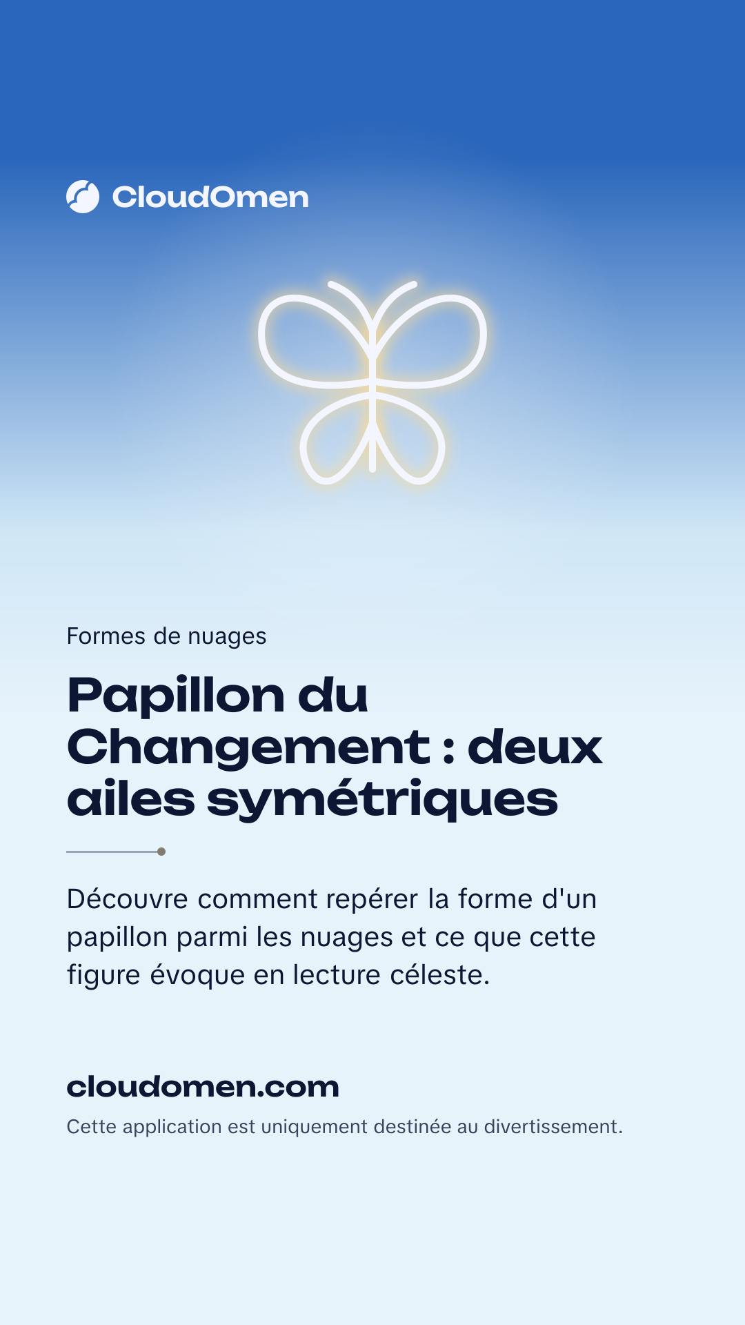 Image pour story : Papillon du Changement : deux ailes symétriques