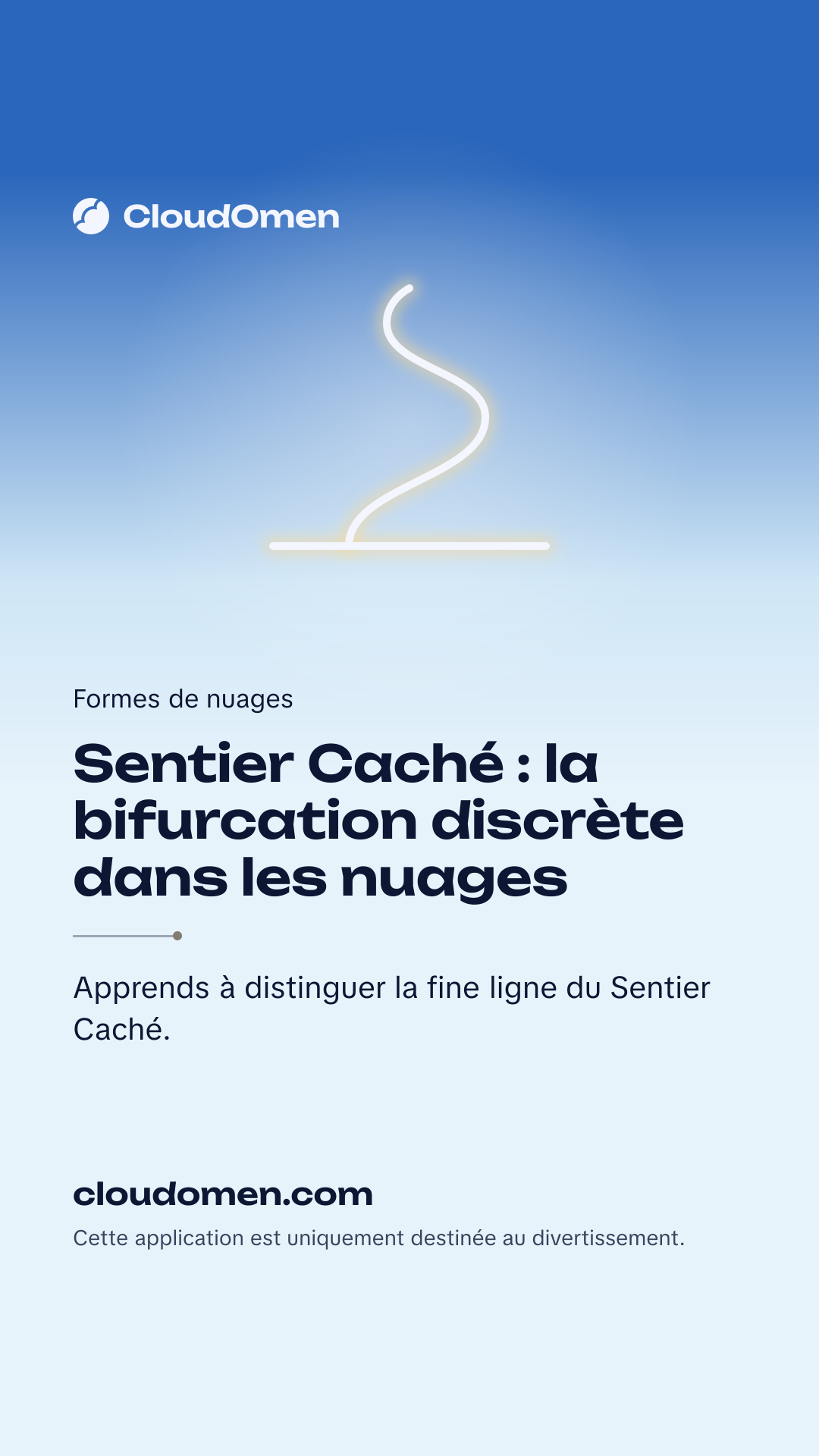 Image pour story : Sentier Caché : la bifurcation discrète dans les nuages
