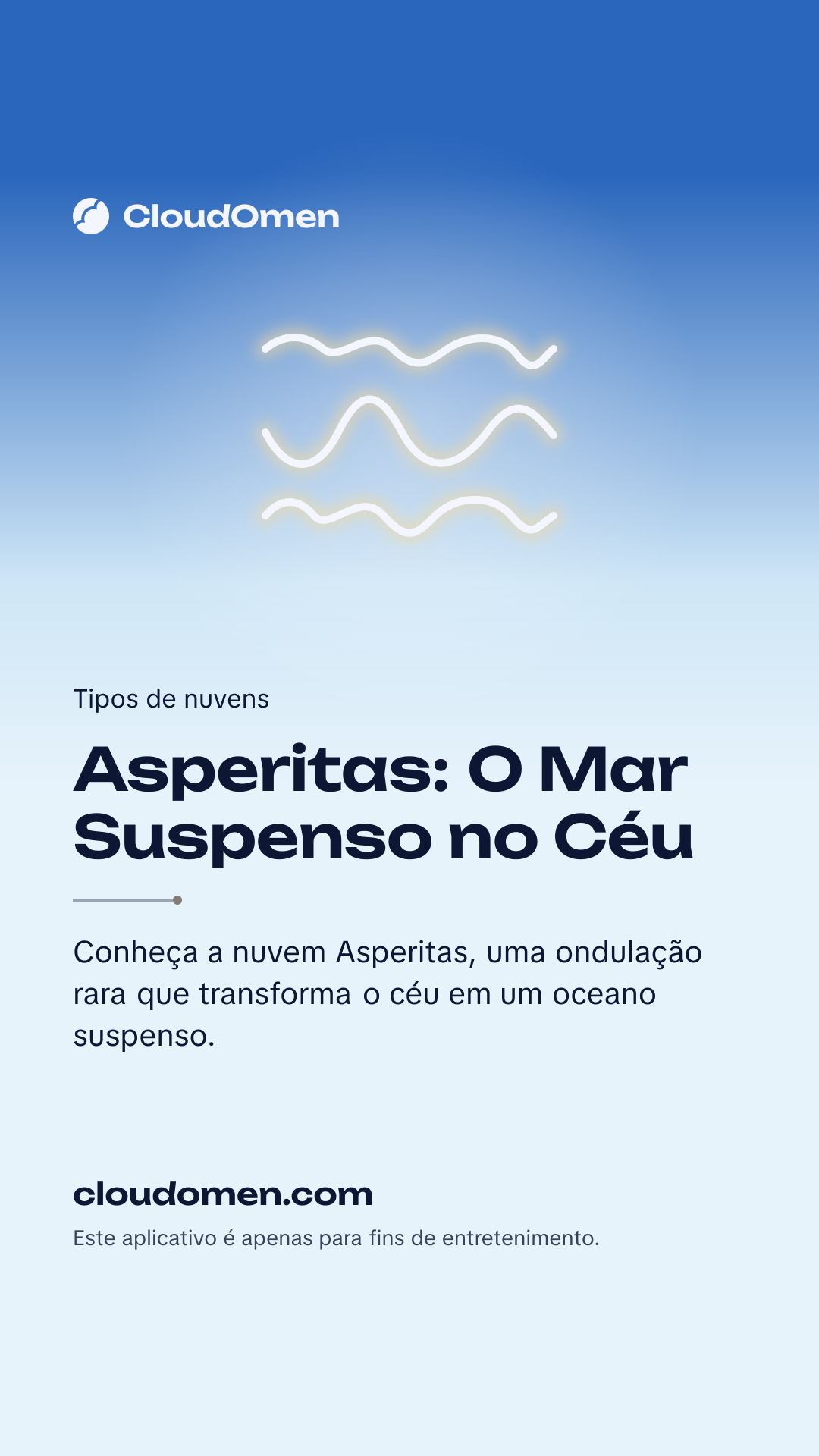 Imagem para stories: Asperitas: O Mar Suspenso no Céu