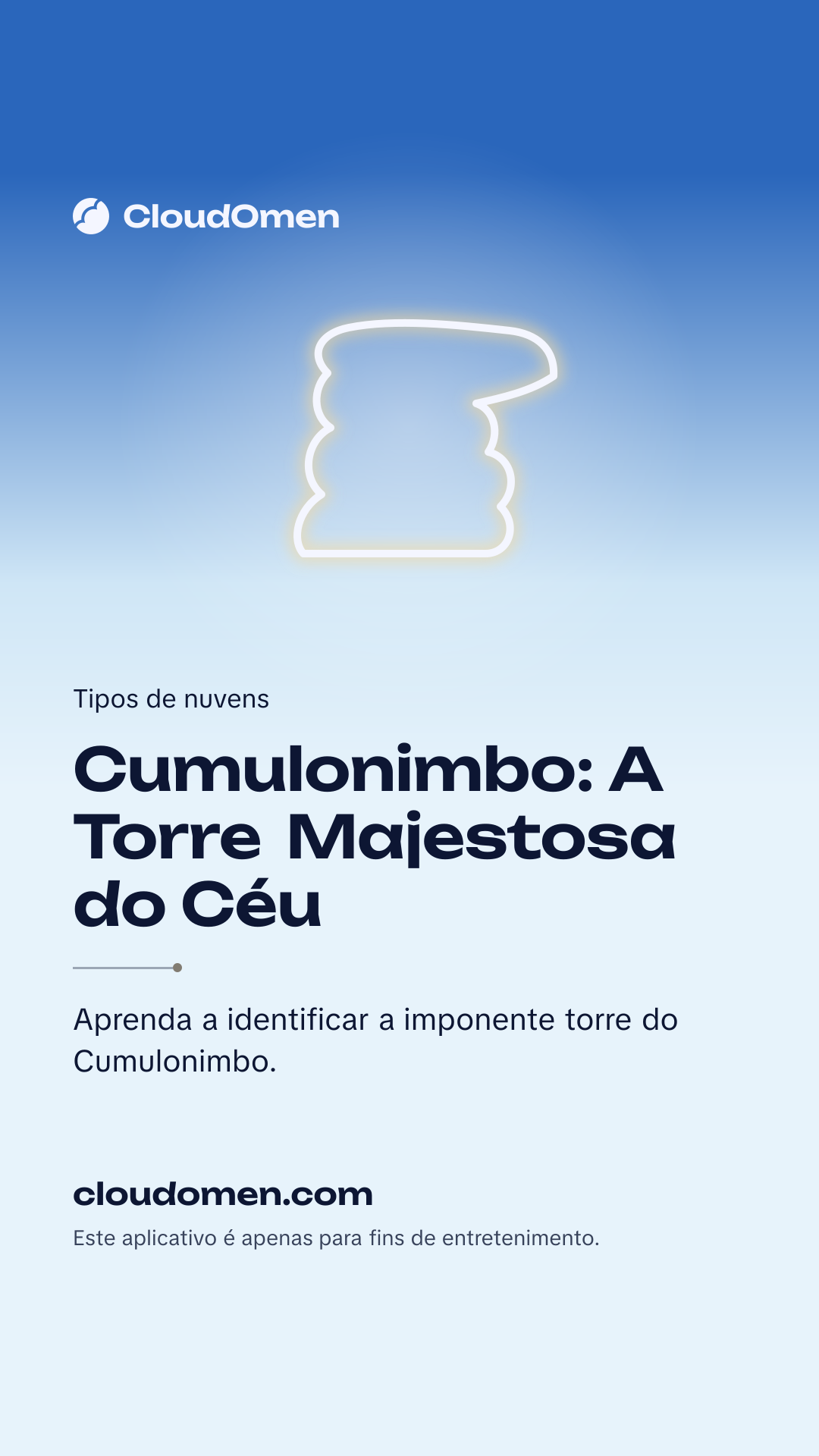Imagem para stories: Cumulonimbo: A Torre Majestosa do Céu