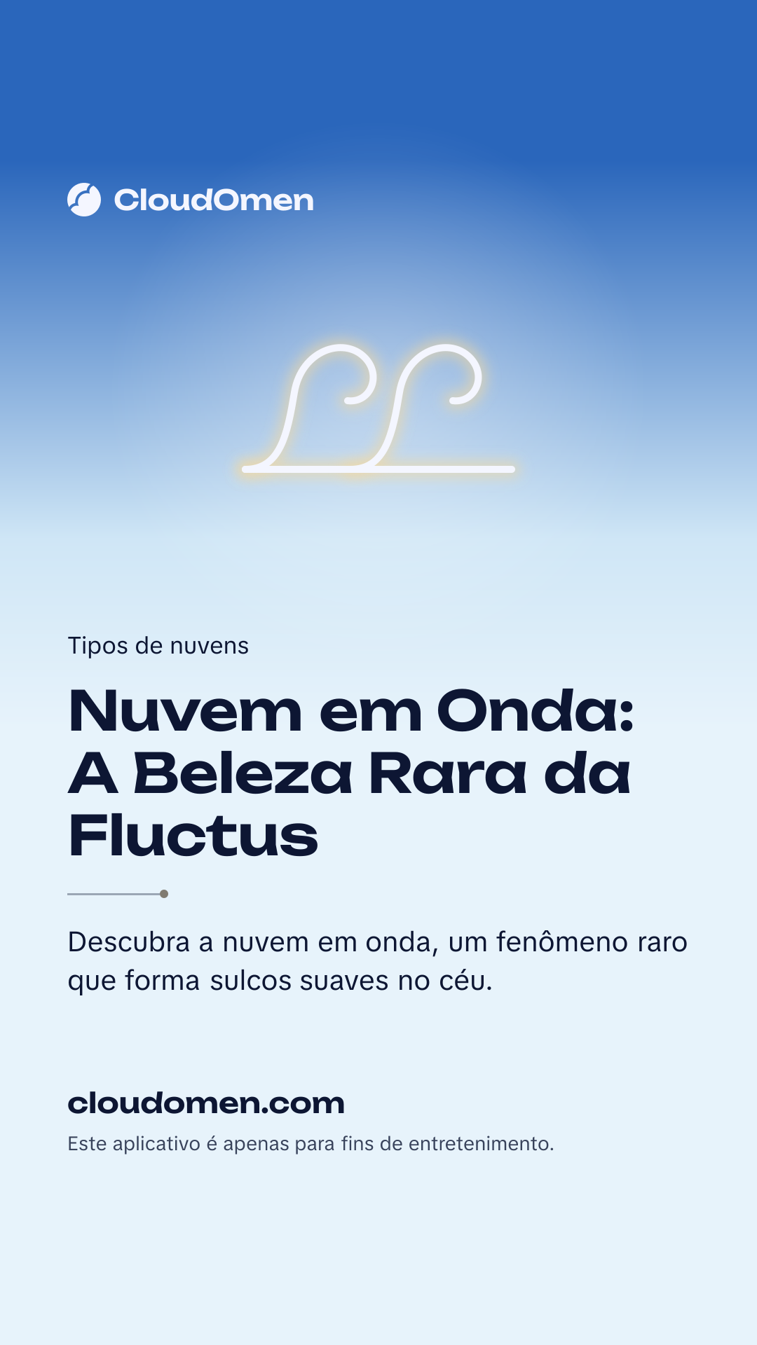 Imagem para stories: Nuvem em Onda: A Beleza Rara da Fluctus
