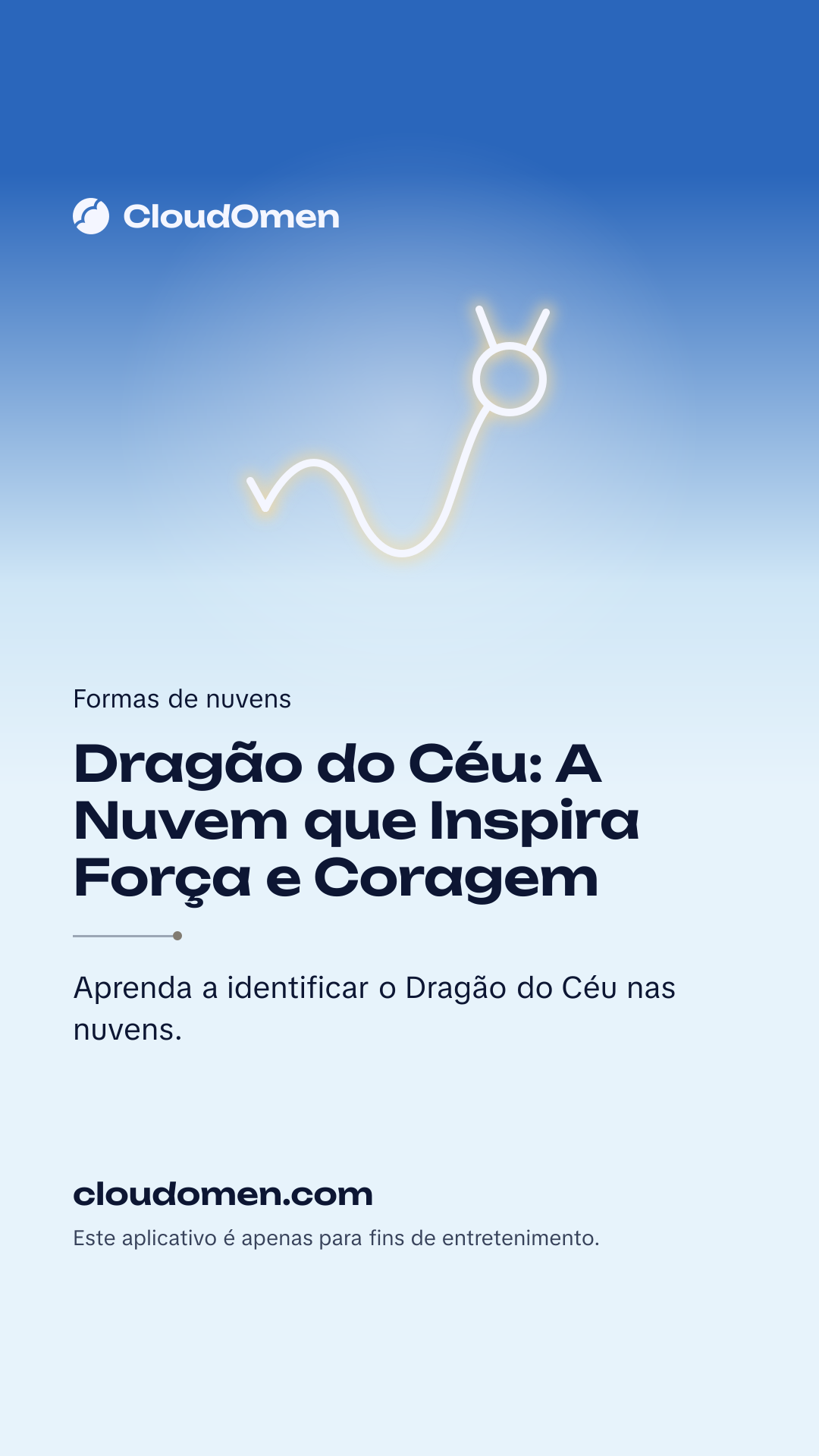 Imagem para stories: Dragão do Céu: A Nuvem que Inspira Força e Coragem