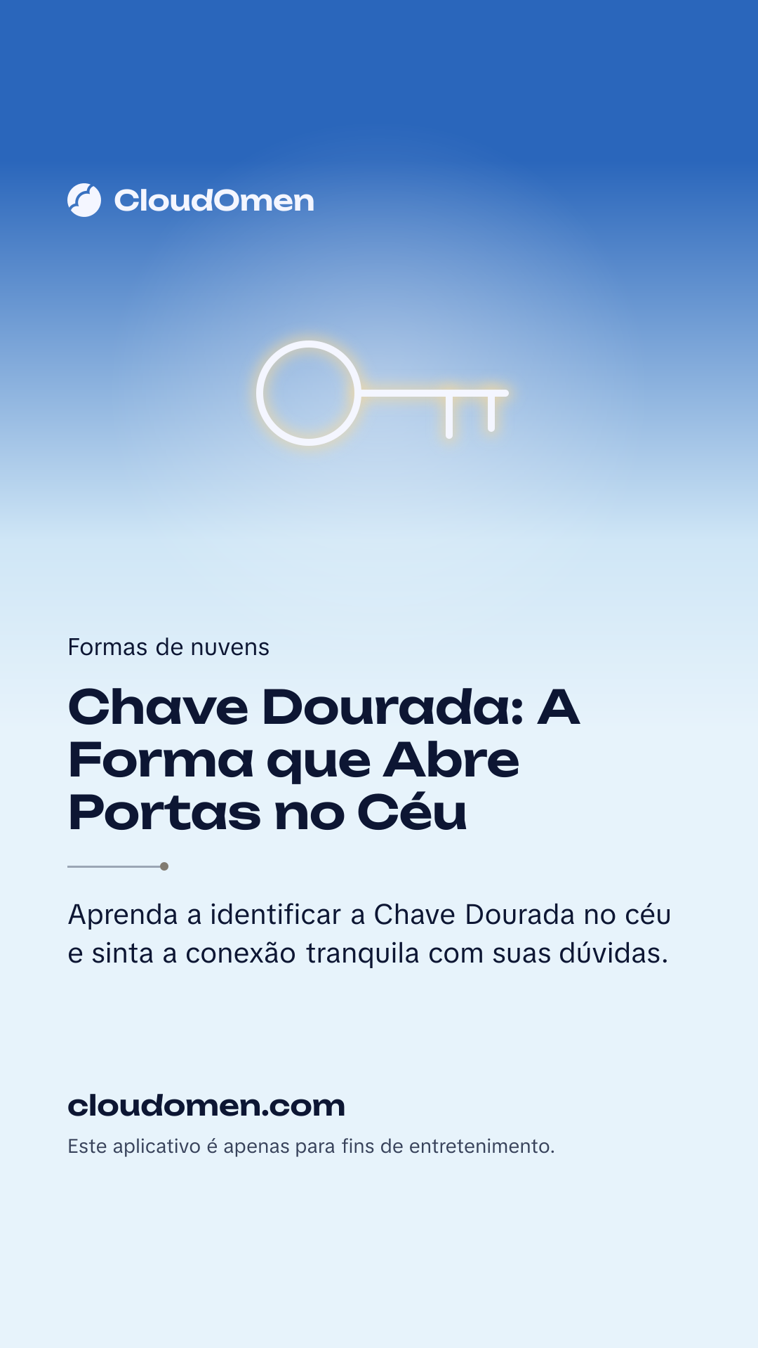 Imagem para stories: Chave Dourada: A Forma que Abre Portas no Céu
