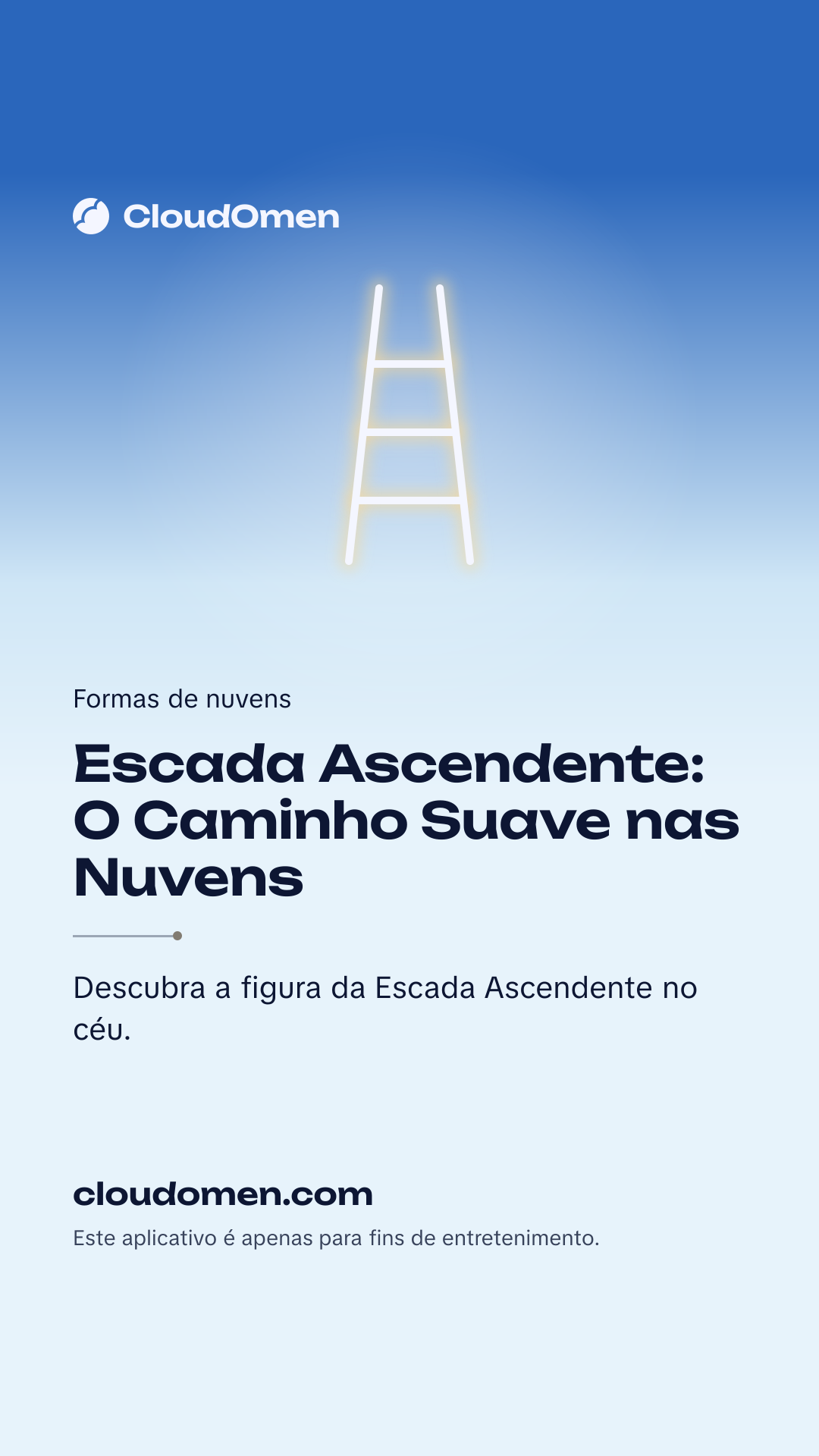Imagem para stories: Escada Ascendente: O Caminho Suave nas Nuvens