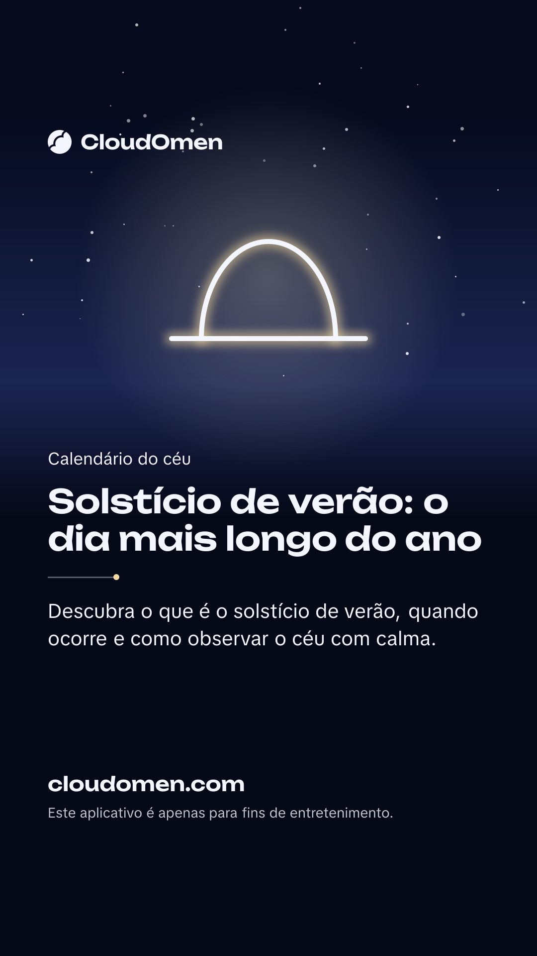 Imagem para stories: Solstício de verão: o dia mais longo do ano