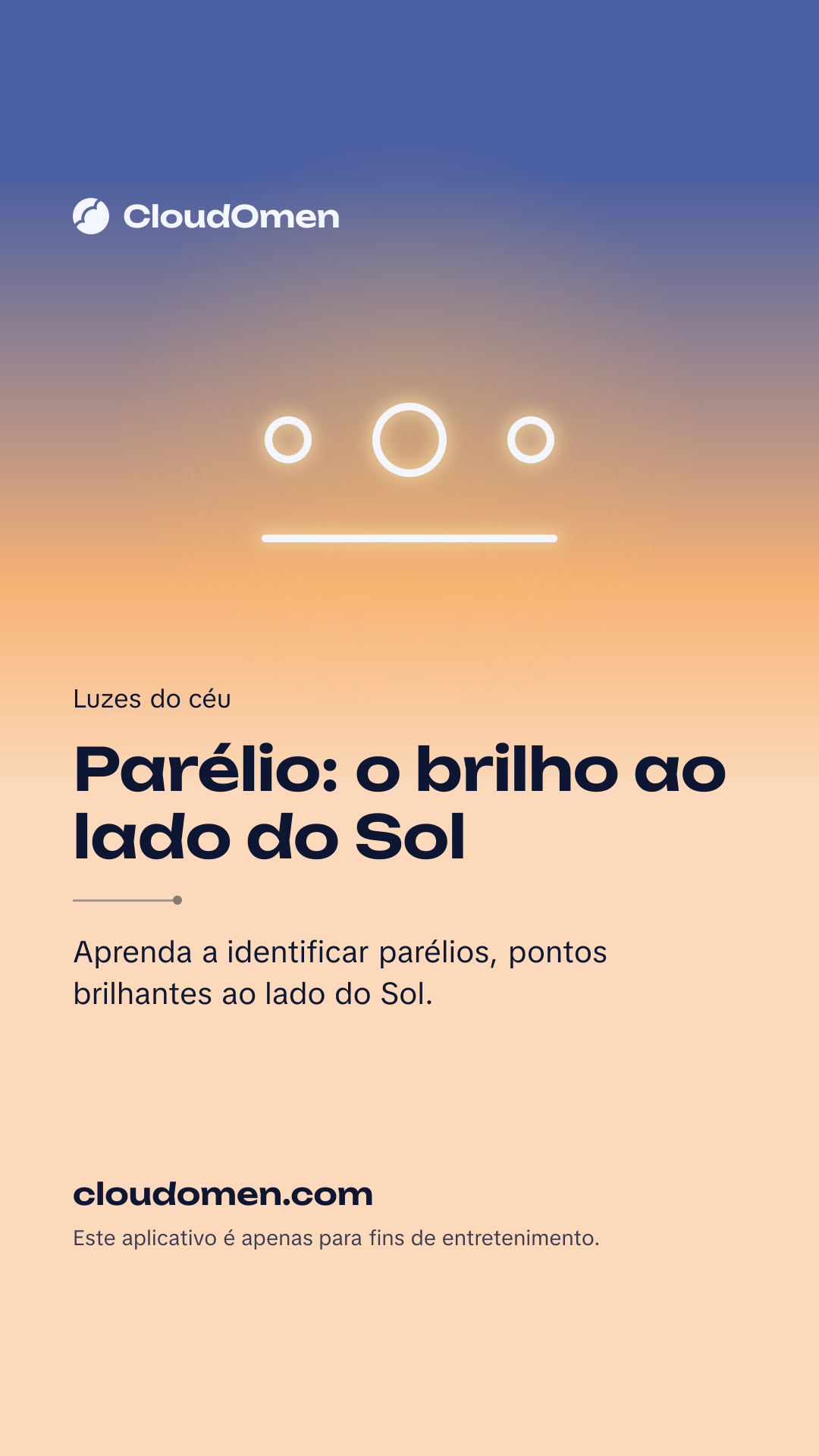 Imagem para stories: Parélio: o brilho ao lado do Sol