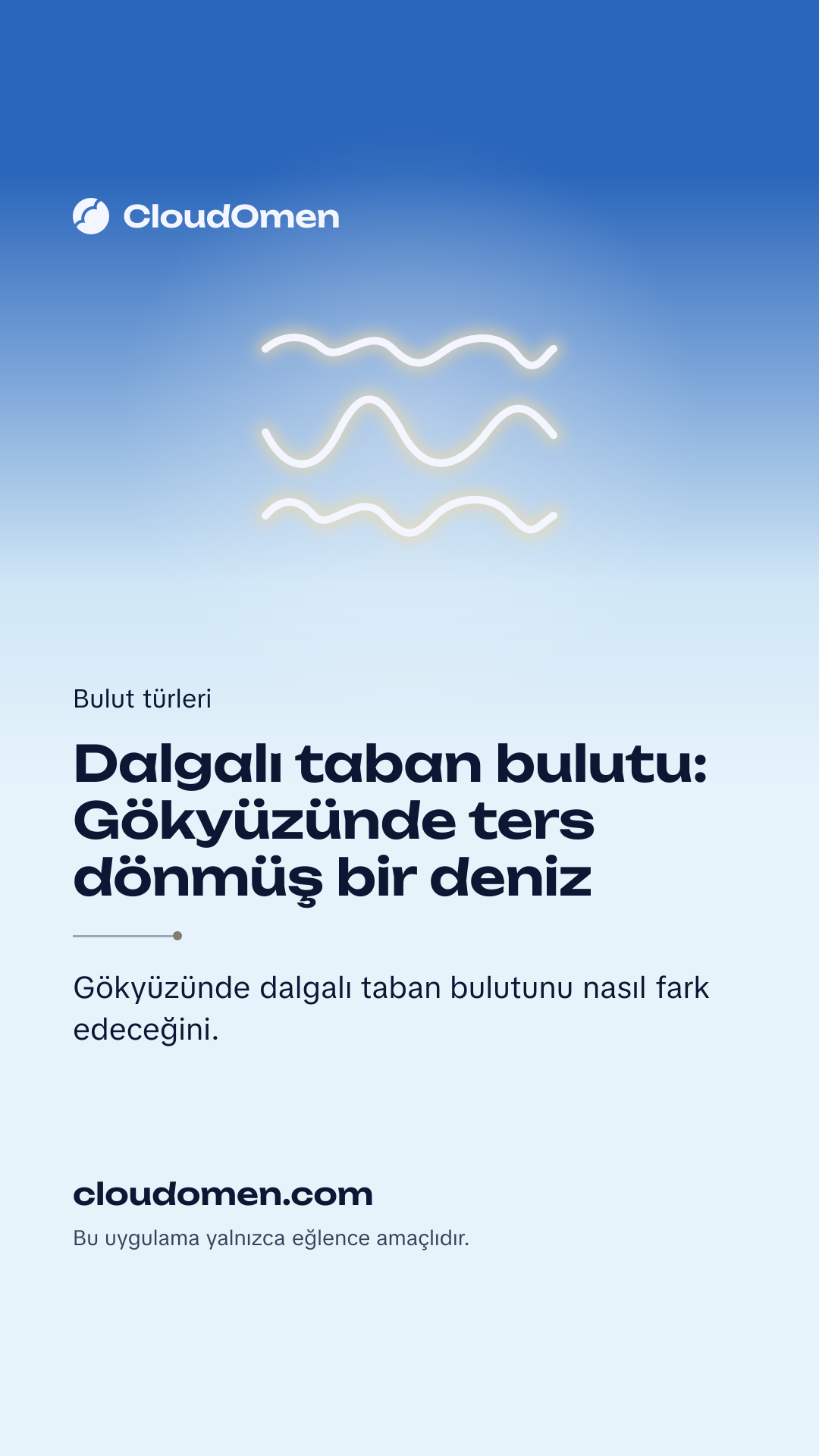 Hikâye görseli: Dalgalı taban bulutu: Gökyüzünde ters dönmüş bir deniz