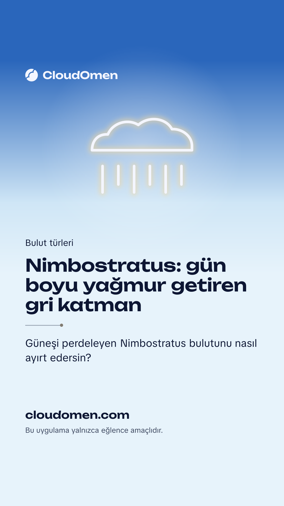 Hikâye görseli: Nimbostratus: gün boyu yağmur getiren gri katman