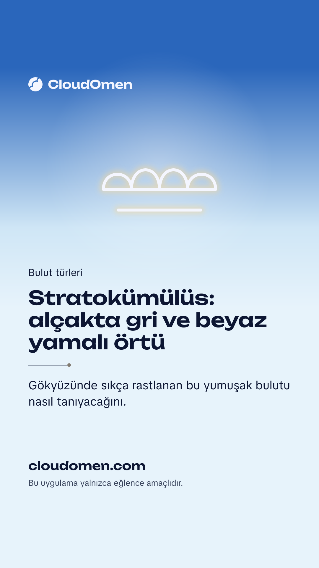 Hikâye görseli: Stratokümülüs: alçakta gri ve beyaz yamalı örtü