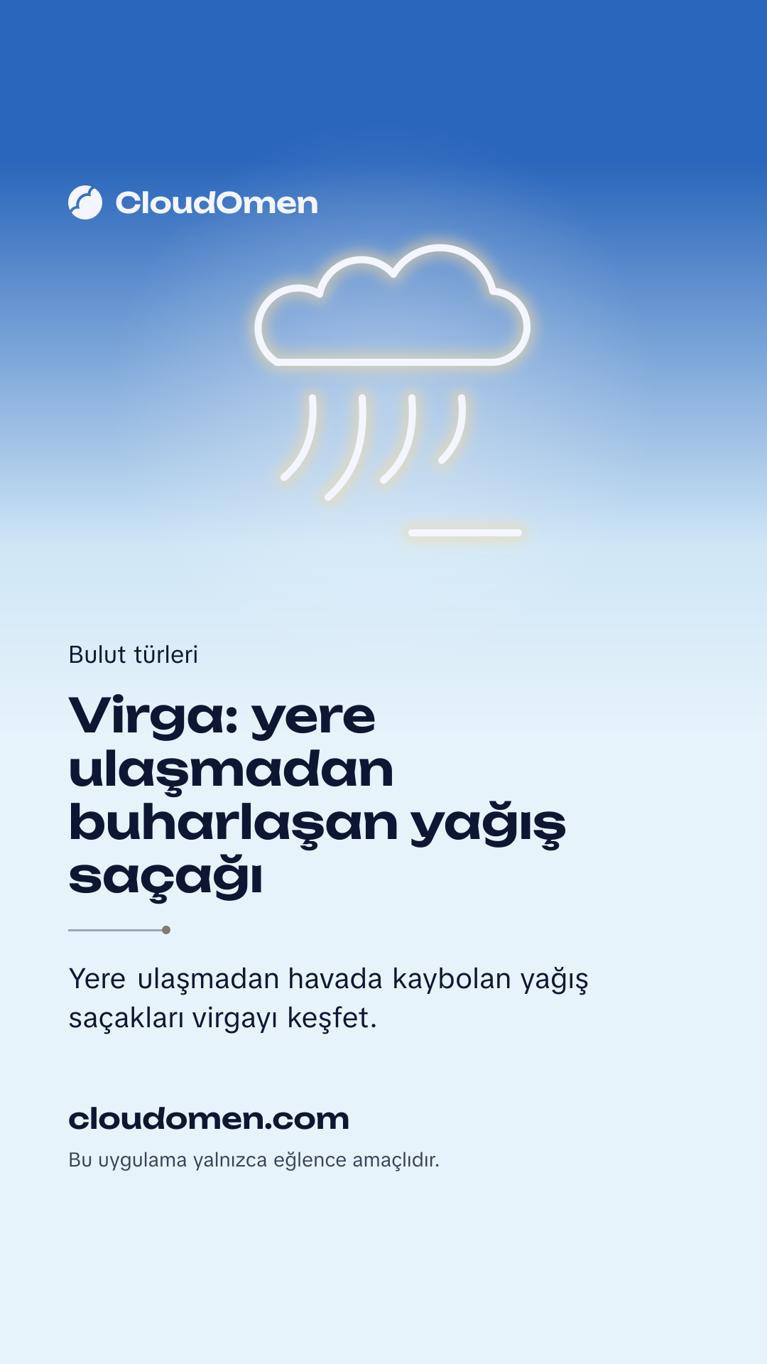 Hikâye görseli: Virga: yere ulaşmadan buharlaşan yağış saçağı