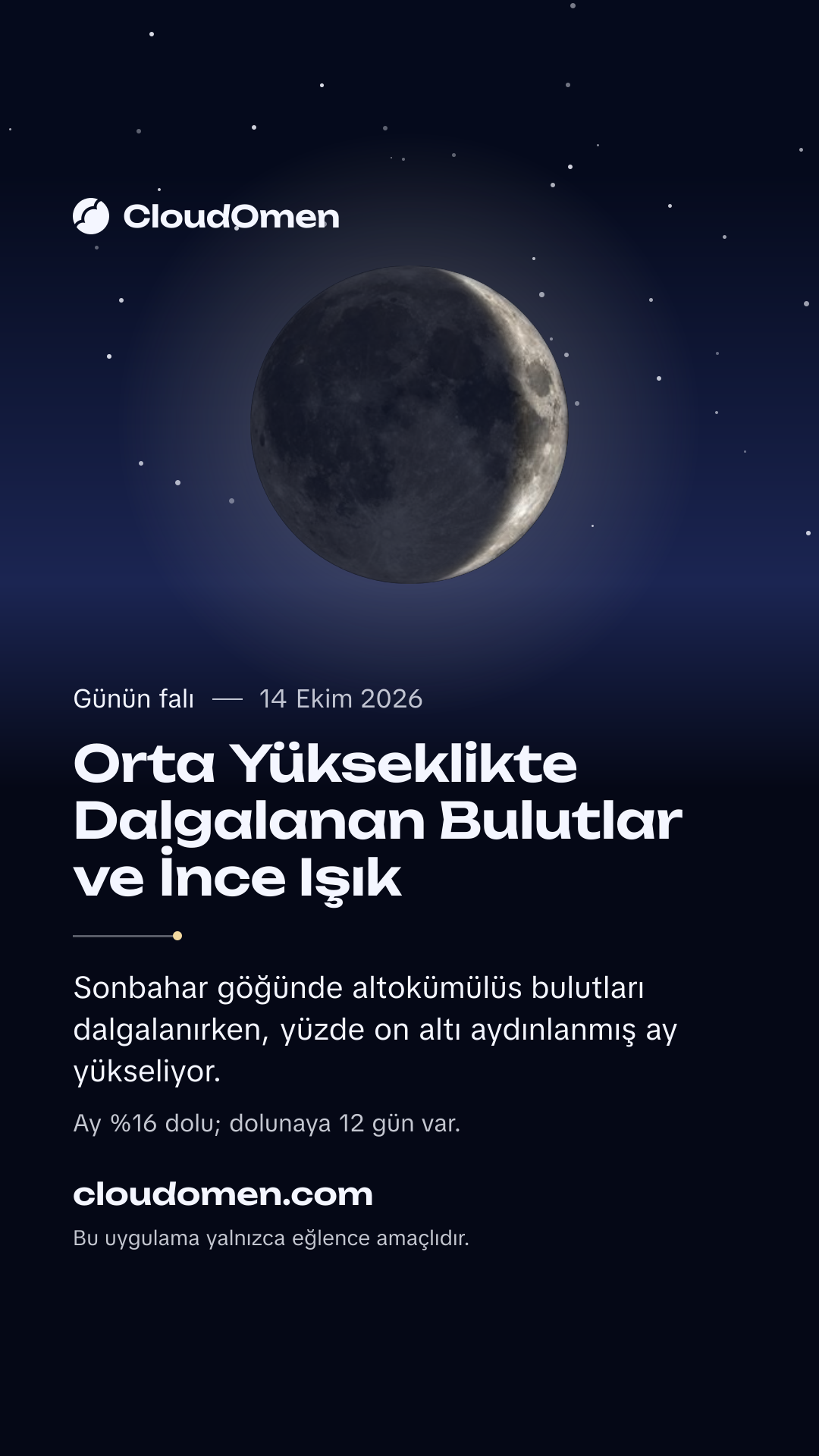 Hikâye görseli: Orta Yükseklikte Dalgalanan Bulutlar ve İnce Işık