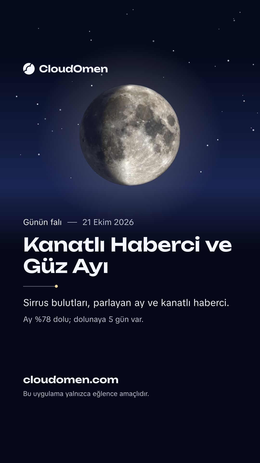 Hikâye görseli: Kanatlı Haberci ve Güz Ayı