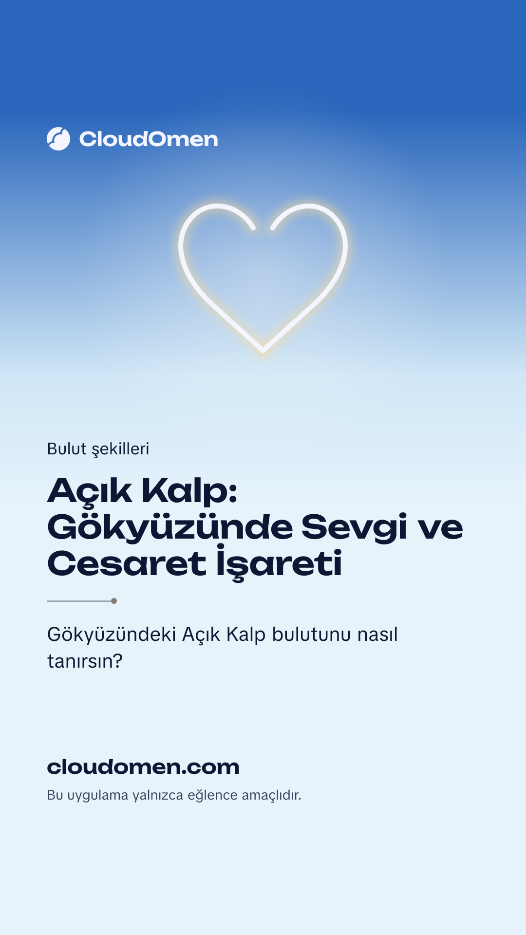 Hikâye görseli: Açık Kalp: Gökyüzünde Sevgi ve Cesaret İşareti