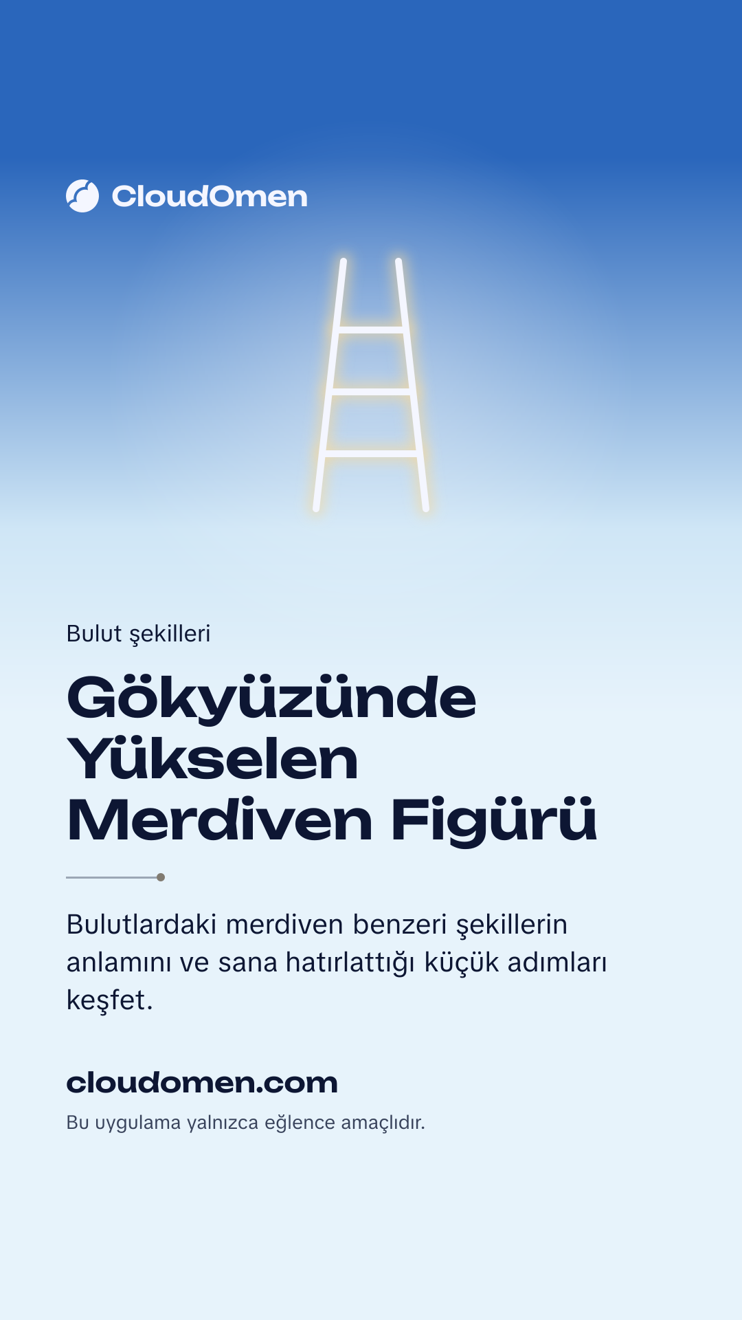 Hikâye görseli: Gökyüzünde Yükselen Merdiven Figürü