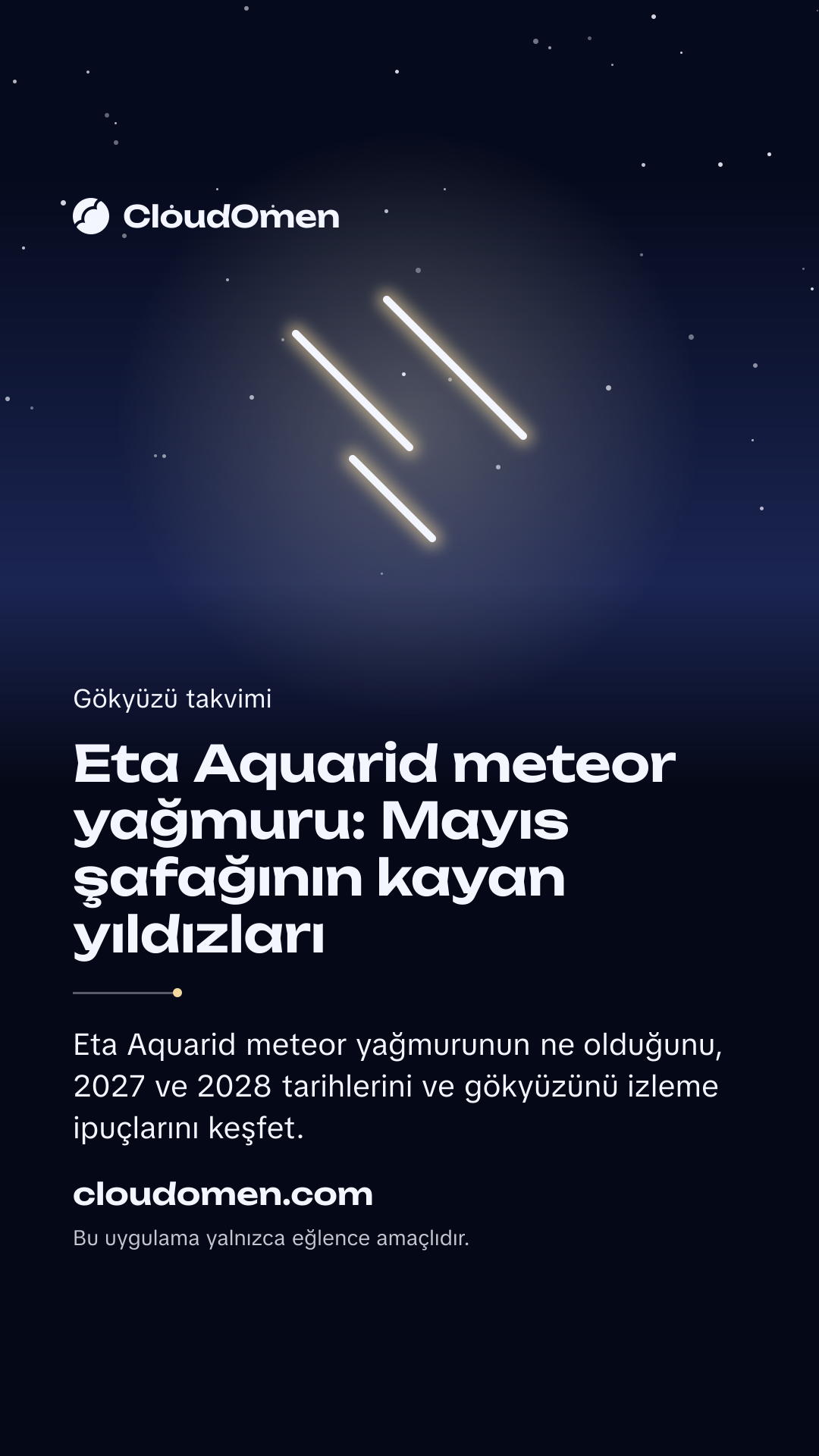 Hikâye görseli: Eta Aquarid meteor yağmuru: Mayıs şafağının kayan yıldızları