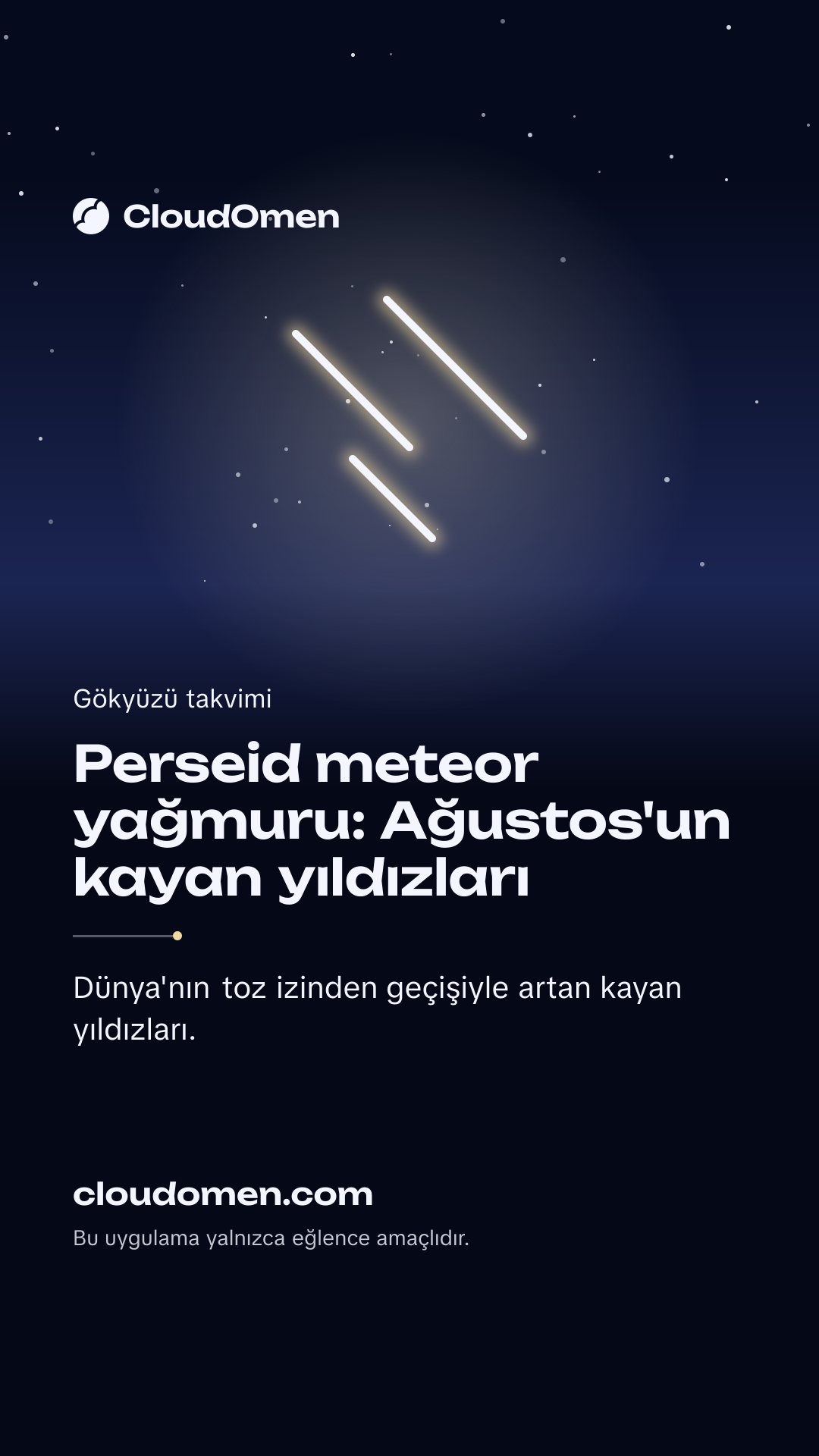 Hikâye görseli: Perseid meteor yağmuru: Ağustos'un kayan yıldızları
