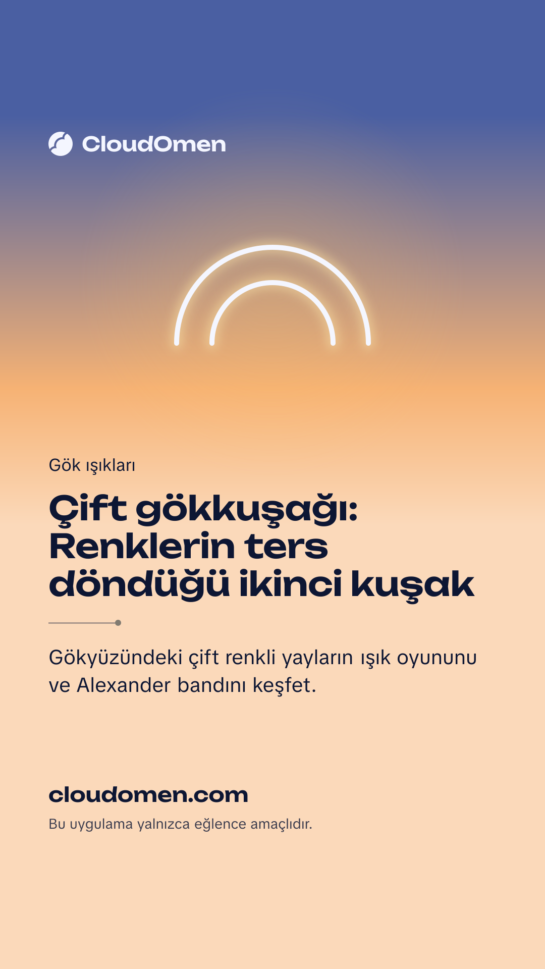 Hikâye görseli: Çift gökkuşağı: Renklerin ters döndüğü ikinci kuşak